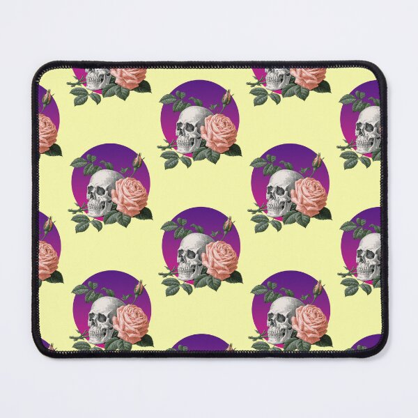 Item preview, Skull with Pink Rose Vintage Death designed and sold by Mauswohn.