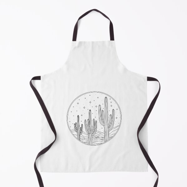 Item preview, Minimalist Desert Night Saguaro Cactus Line Art designed and sold by Qavex Design Co..