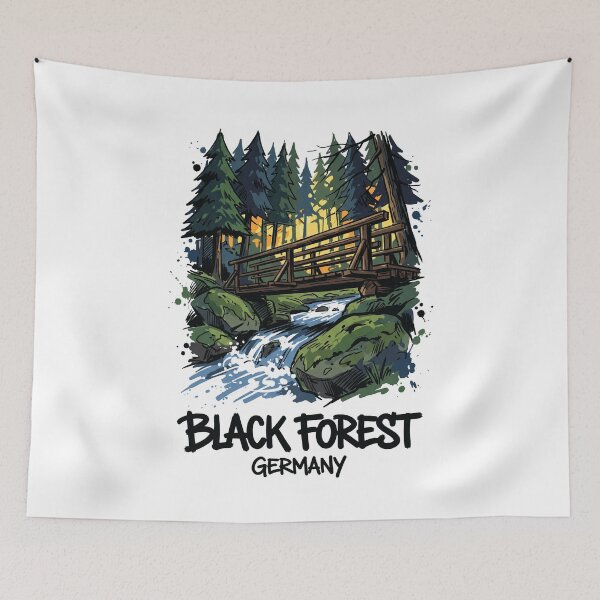 Item preview, Black Forest Schwarzwald Germany Art Print designed and sold by Merch by Das Design Studio.