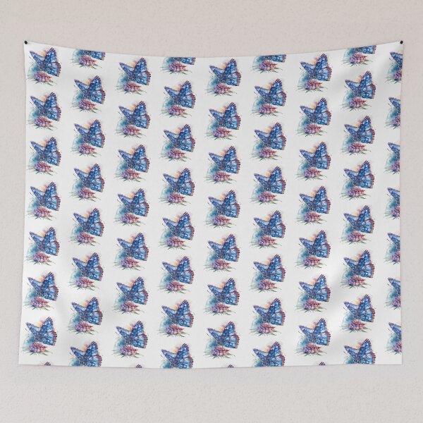 Item preview, Blue Butterfly | Elegant Nature Aesthetic Art designed and sold by Mandayartstudio.