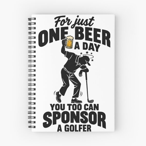 Item preview, Funny Golf Beer Sponsor A Golfer Shirt Design In Black designed and sold by Numerous-Niches.