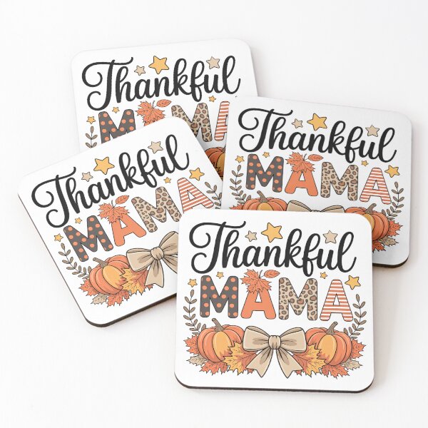 Item preview, Thankful Mama Thanksgiving Fall Pumpkin Floral Design designed and sold by Working Pajama.