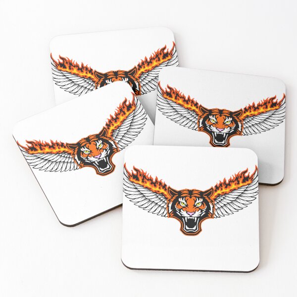 Item preview, Tiger with wings and flames inspired by the movie The Watch designed and sold by NovaSkycrest.