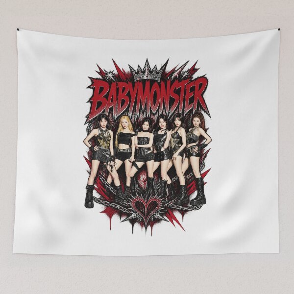 Item preview, Dark Rock Streetwear Concept BABYMONSTER Members Live designed and sold by Valereekmerch.