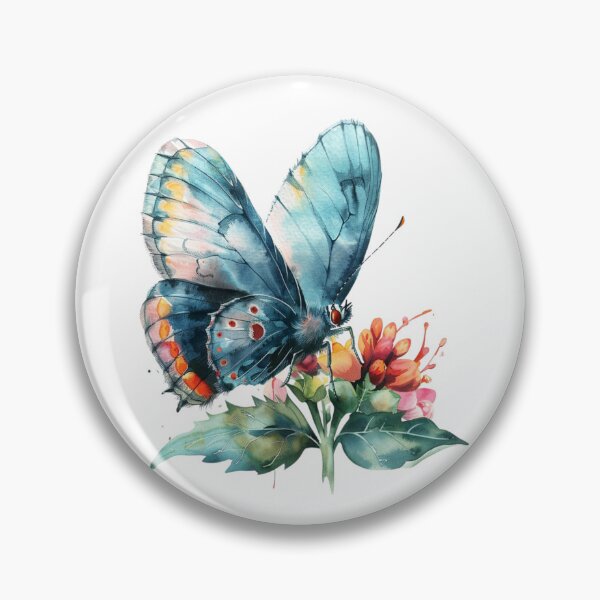 Item preview, Blue Butterfly | Elegant Nature Aesthetic Art designed and sold by Mandayartstudio.