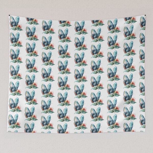 Item preview, Blue Butterfly | Elegant Nature Aesthetic Art designed and sold by Mandayartstudio.