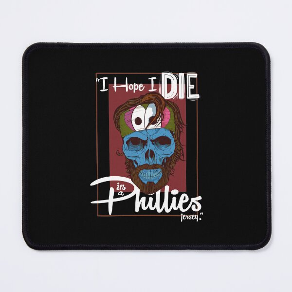 Item preview, Hope I Die In a Philly Jersey Skull Art designed and sold by KACIIBARN.
