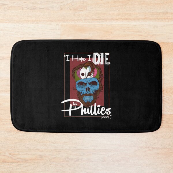 Item preview, Hope I Die In a Philly Jersey Skull Art designed and sold by KACIIBARN.