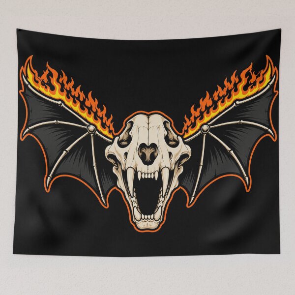 Item preview, Tiger with wings and flames inspired by the movie The Watch - Halloween Edition designed and sold by NovaSkycrest.