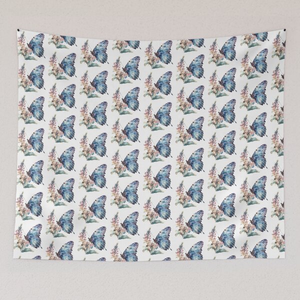 Item preview, Blue Butterfly | Elegant Nature Aesthetic Art designed and sold by Mandayartstudio.