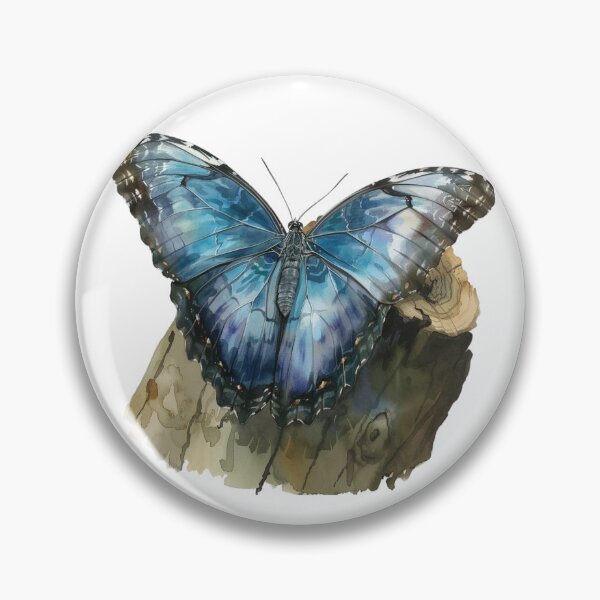 Item preview, Blue Butterfly | Elegant Nature Aesthetic Art designed and sold by Mandayartstudio.