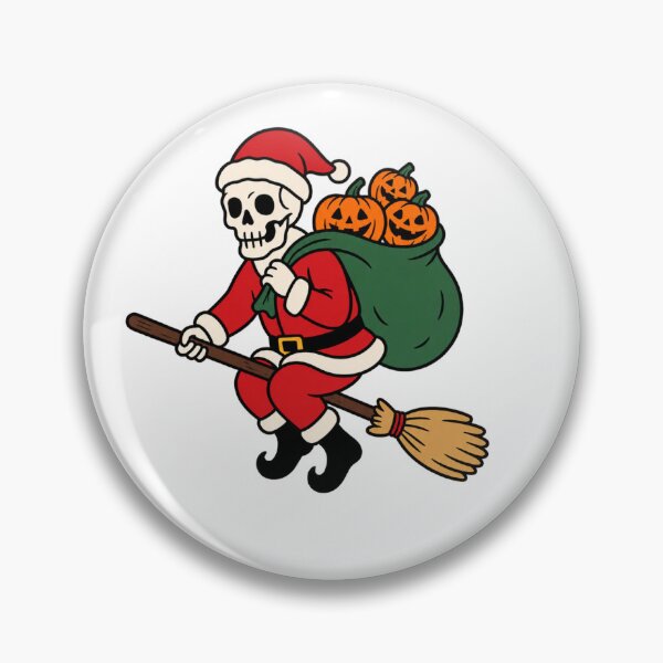 Item preview, Halloween Skeleton Santa with Jack O Lanterns – Spooky Christmas designed and sold by wingoo22.