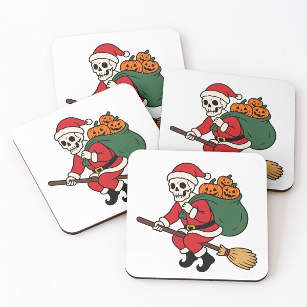 Item preview, Halloween Skeleton Santa with Jack O Lanterns – Spooky Christmas designed and sold by wingoo22.