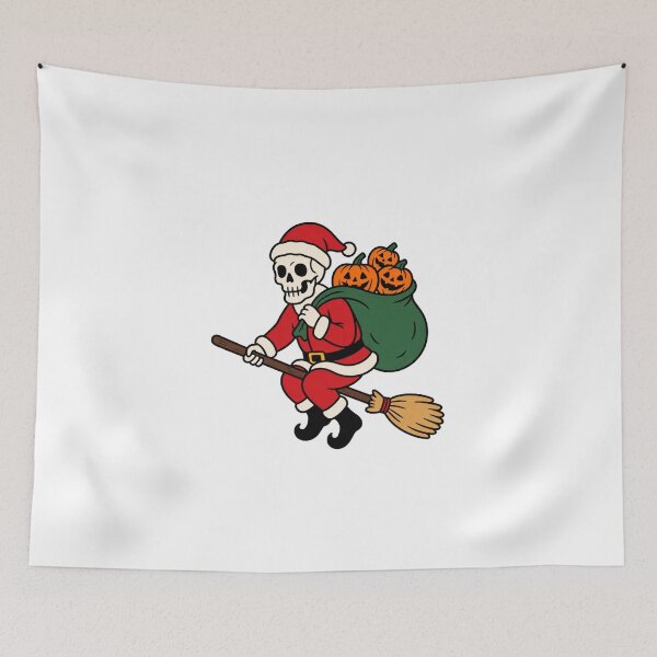 Item preview, Halloween Skeleton Santa with Jack O Lanterns – Spooky Christmas designed and sold by wingoo22.