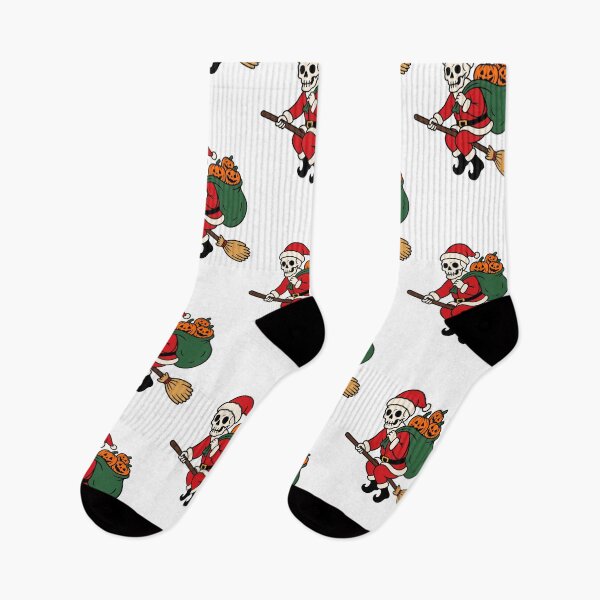 Item preview, Halloween Skeleton Santa with Jack O Lanterns – Spooky Christmas designed and sold by wingoo22.