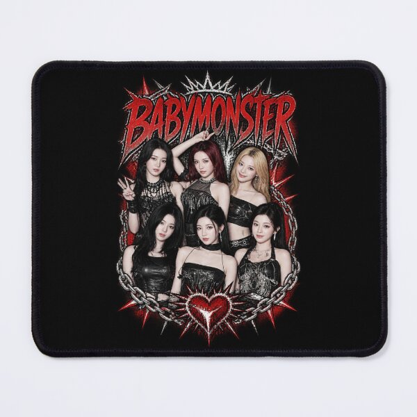 Item preview, Chrome Black and Red Typography BABYMONSTER Group Arena Stage designed and sold by Valereekmerch.
