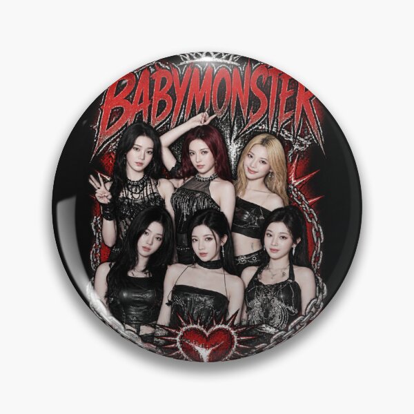 Item preview, Chrome Black and Red Typography BABYMONSTER Group Arena Stage designed and sold by Valereekmerch.