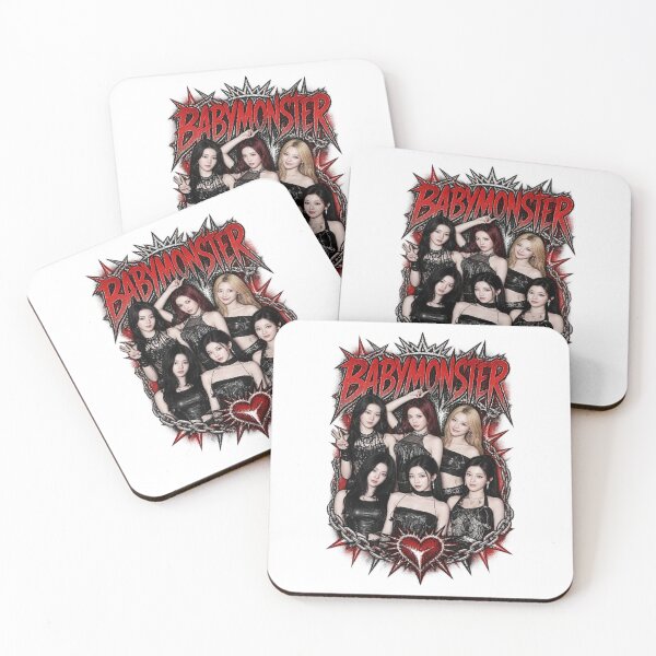 Item preview, Chrome Black and Red Typography BABYMONSTER Group Arena Stage designed and sold by Valereekmerch.
