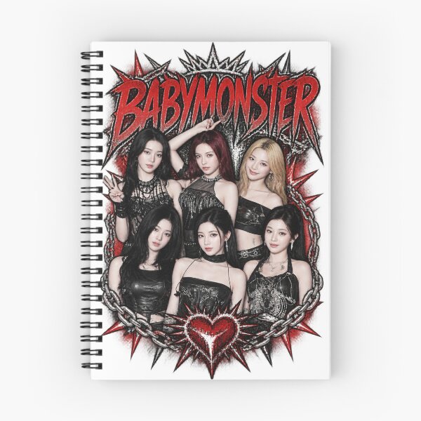 Item preview, Chrome Black and Red Typography BABYMONSTER Group Arena Stage designed and sold by Valereekmerch.