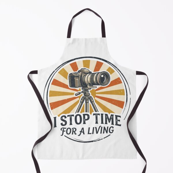 Item preview, I Stop Time For A Living Retro Vintage Camera Photographer Design designed and sold by KreatoLab.