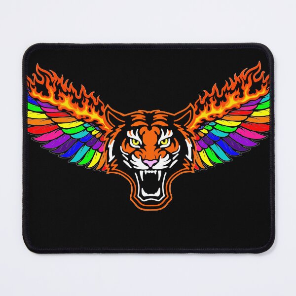 Item preview, Tiger with wings and flames inspired by the movie The Watch - Pride Edition designed and sold by NovaSkycrest.