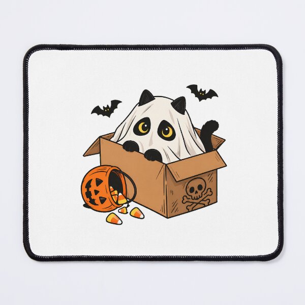 Item preview, Ghost Cat Cardboard Box Pumpkin Halloween designed and sold by chattsuede.