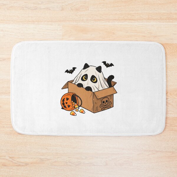 Item preview, Ghost Cat Cardboard Box Pumpkin Halloween designed and sold by chattsuede.