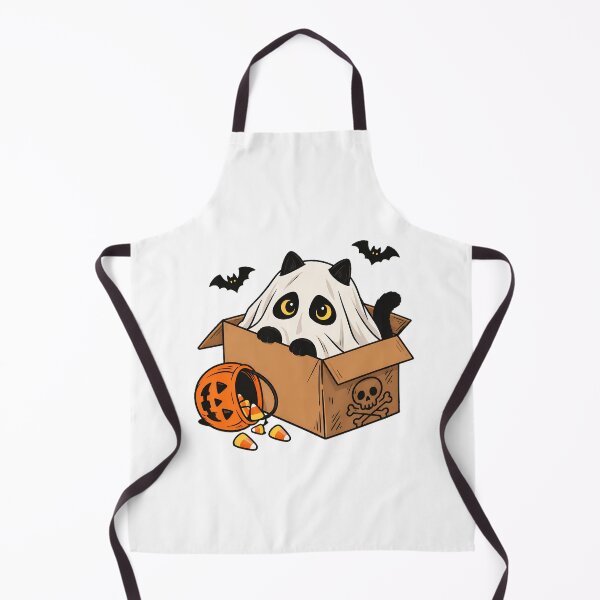 Item preview, Ghost Cat Cardboard Box Pumpkin Halloween designed and sold by chattsuede.