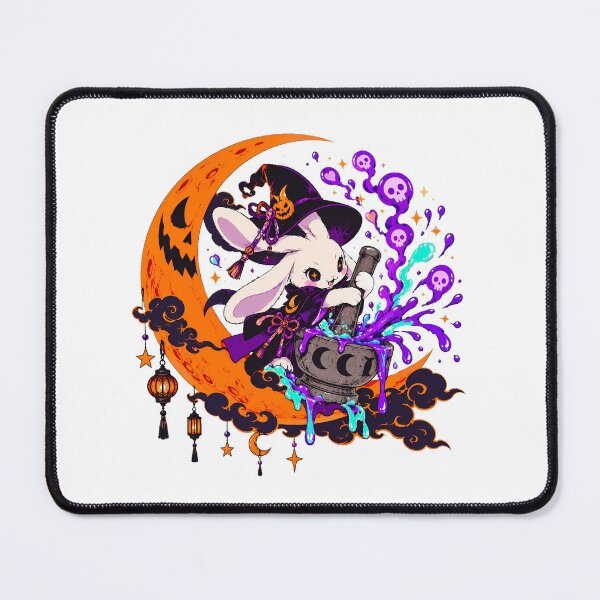 Item preview, Witch Bunny Crescent Moon Potion Halloween designed and sold by chattsuede.