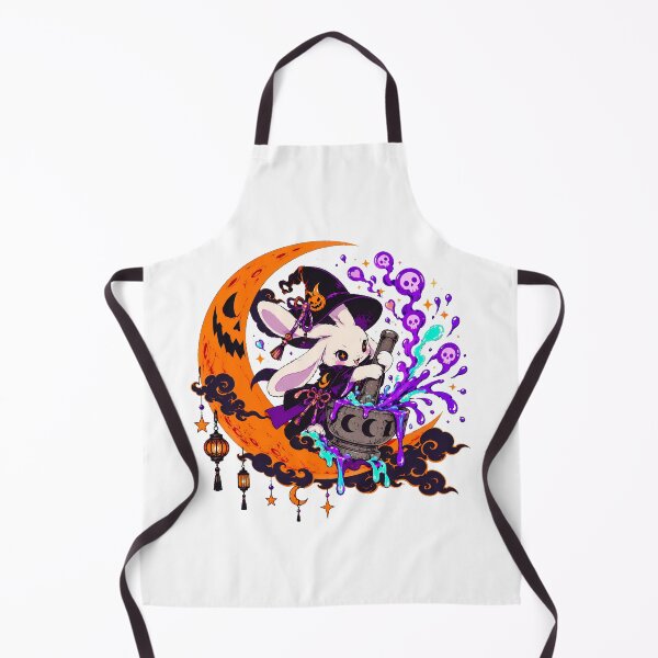Item preview, Witch Bunny Crescent Moon Potion Halloween designed and sold by chattsuede.