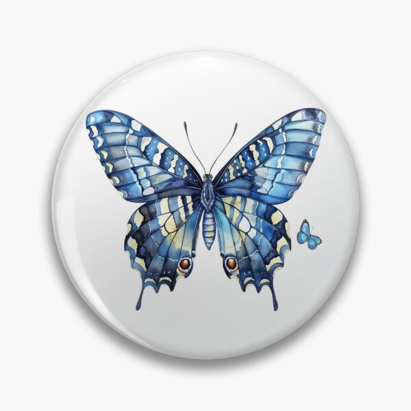 Item preview, Blue Butterfly | Elegant Nature Aesthetic Art designed and sold by Mandayartstudio.