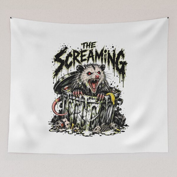 Item preview, Screaming Opossum Heavy Metal Trash Punk Rocker designed and sold by chattsuede.