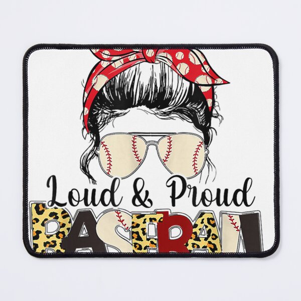 Item preview, Leopard Bleached Loud And Proud Baseball Mom Messy Bun Hair designed and sold by NAPIPIPIarts.