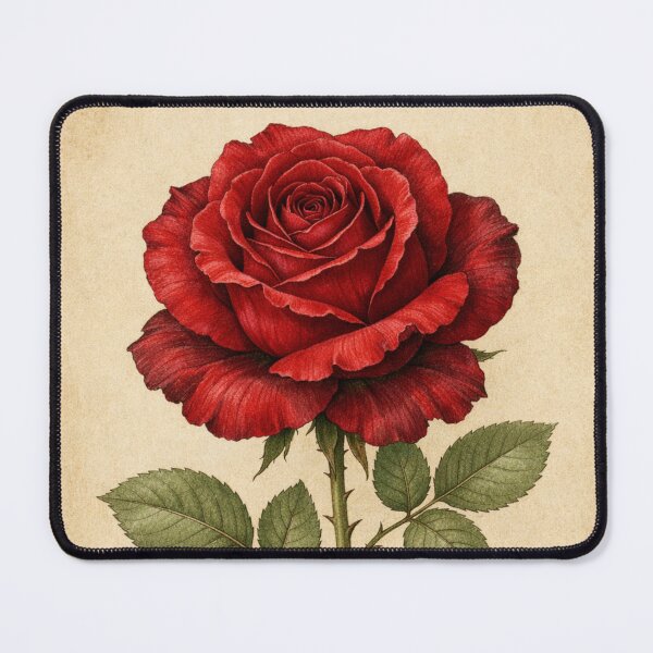Item preview, Vintage Red Rose Botanical Print - Antique Romantic Floral Wall Art designed and sold by Darlin8888.
