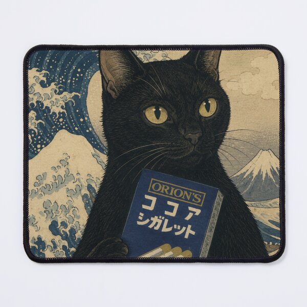 Item preview, The Great Wave of Cocoa Cigarettes: Vintage Black Cat designed and sold by Komatoya.