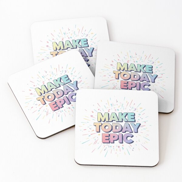 Item preview, Make Today Epic Pastel Gradient Motivational Art designed and sold by Qavex Design Co..