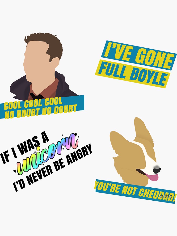Brooklyn 99 Multi Mini Stickers by snitts