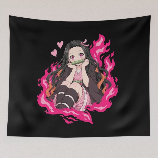 Item preview, Nezuko Kamado Flames designed and sold by BrooksBriggs.