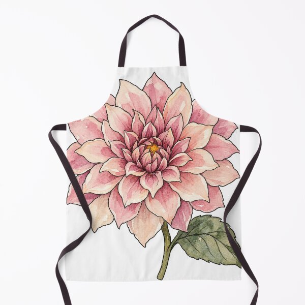 Item preview, Blush Pink Dahlia Flower Watercolor Illustration designed and sold by Jessie's Palette.