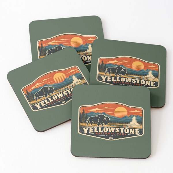 Item preview, Yellowstone National Park Bison Retro Vintage designed and sold by Swanny's Custom T-shirt and Gift Designs.