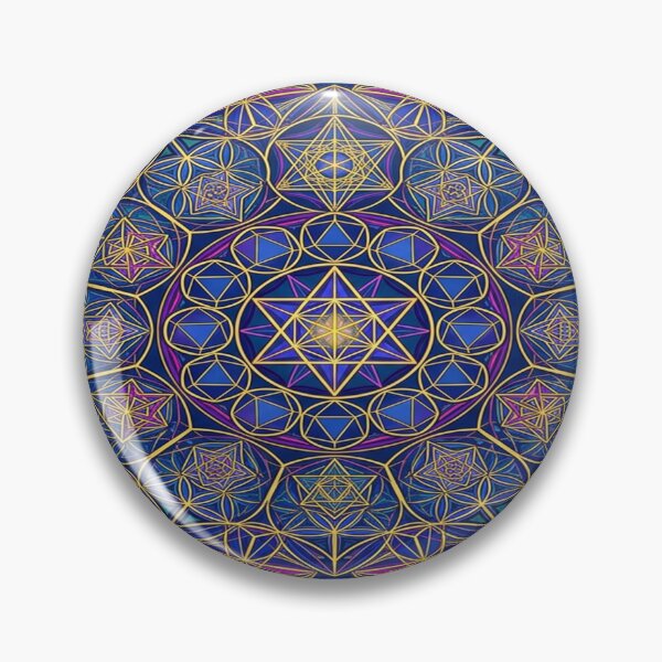 Item preview, Intricate Interlocking Sacred Geometry Mandala designed and sold by Solomon-Ent-144.