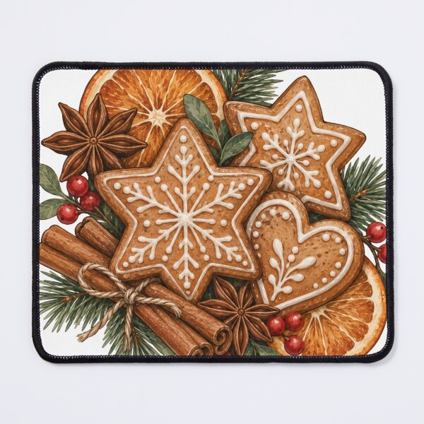 Item preview, Gingerbread and Spices Cozy Christmas Art designed and sold by DreamelleStudio.