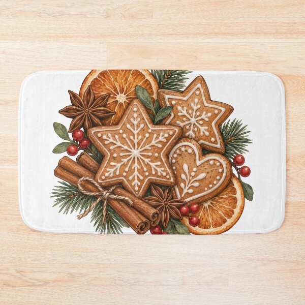 Item preview, Gingerbread and Spices Cozy Christmas Art designed and sold by DreamelleStudio.