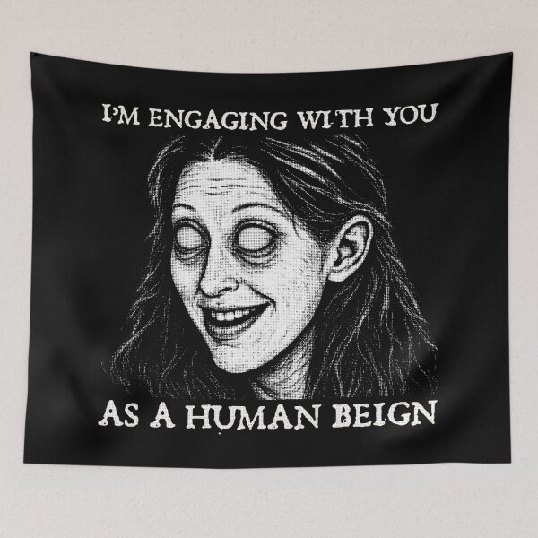 Item preview, I'm engaging with you as a human being - Creepy Elizabeth Holmes - Theranos  designed and sold by R-A Designs.