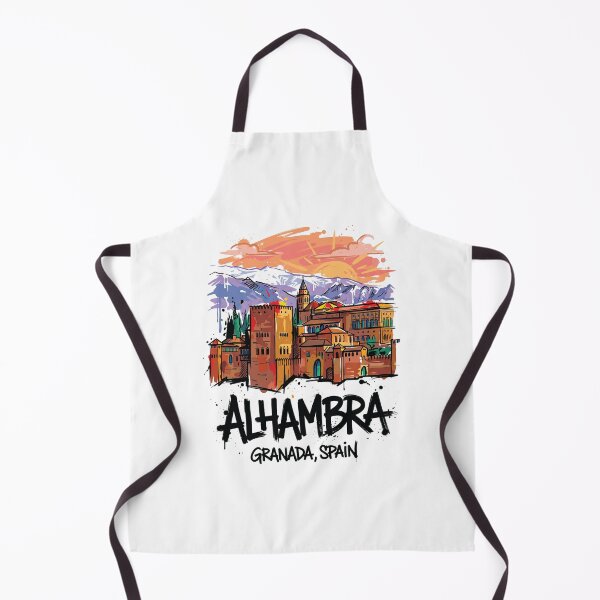 Artikelvorschau, Kunstdruck des Alhambra-Palastes in Granada, Spanien entworfen und verkauft von Merch by Das Design Studio.