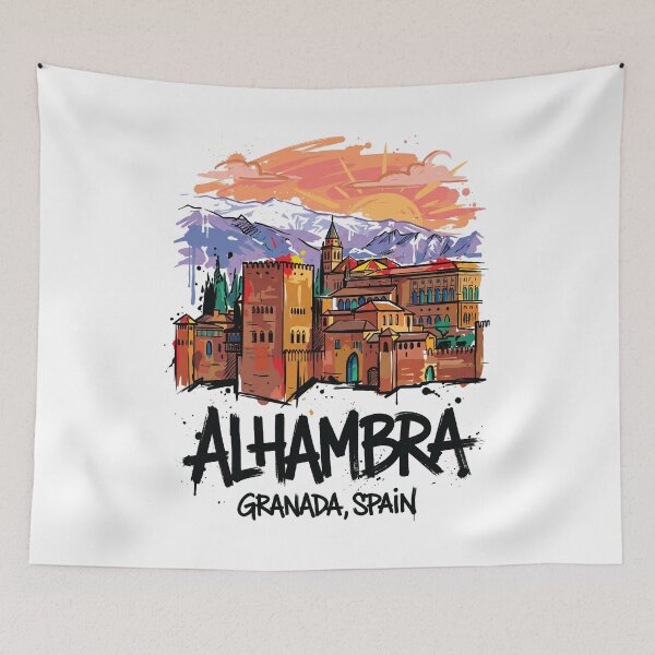 Item preview, Alhambra Palace Granada Spain Art Print designed and sold by Merch by Das Design Studio.