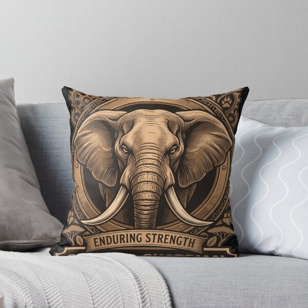 Item preview, Savanna Guardian – Vintage Bronze Elephant Emblem T-Shirt designed and sold by FusionArtStyle.