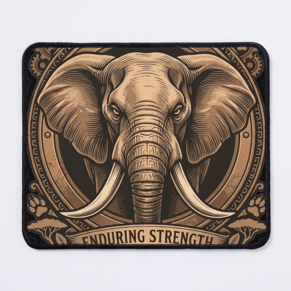 Item preview, Savanna Guardian – Vintage Bronze Elephant Emblem T-Shirt designed and sold by FusionArtStyle.
