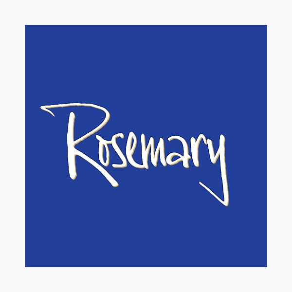 Item preview, ROSEMARY personalized type design designed and sold by CharlottePlaceArt.