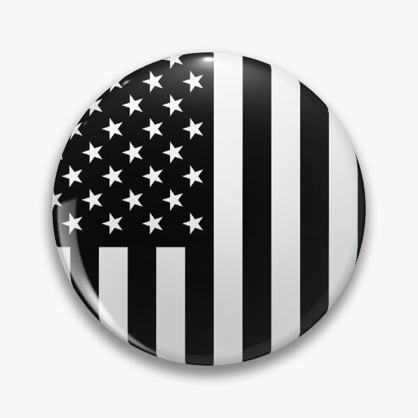 Item preview, United States of America Flag in Black & White (Vertical) designed and sold by Karate Octopus.